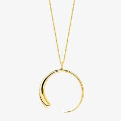 Lucy Quartermaine 18ct Gold Plated Luna Large Pendant LP1G