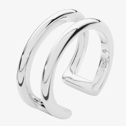 Lucy Quartermaine Silver Art Deco Single Ear Cuff ADCU1