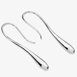 Lucy Quartermaine Silver Solid Dropper Earrings DER15