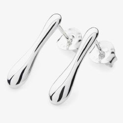 Lucy Quartermaine Silver Drop Stud Earrings DS1