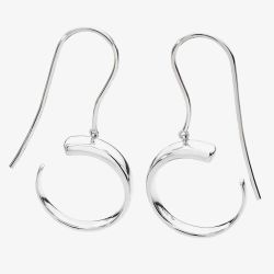 Lucy Quartermaine Silver Luna Dropper Earrings LER3