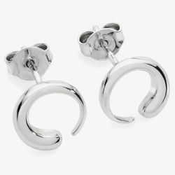 Lucy Quartermaine Silver Luna Stud Earrings LS1