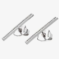 Lucy Quartermaine Silver Melody Key Stud Earrings MLS1