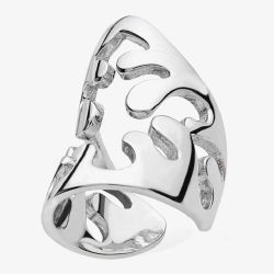 Lucy Quartermaine Silver Open Splash Single Ear Cuff SCU2