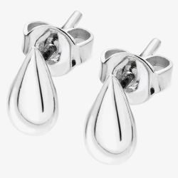 Lucy Quartermaine Silver Mini Tear Drop Stud Earrings TDS2
