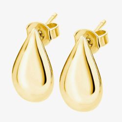 Lucy Quartermaine Gold Vermeil Large Tear Drop Stud Earrings TDS1G
