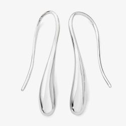 Lucy Quartermaine Drop Silver Twist Dropper Earrings DER37