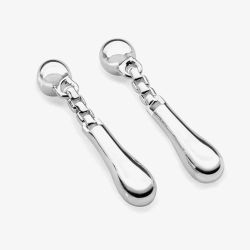 Lucy Quartermaine Sterling Silver Short Dropper Earrings DER3