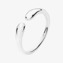 Lucy Quartermaine Sterling Silver Drop Open Double Ring DR9
