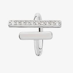 Lucy Quartermaine Silver Waterfall Five Drop Fashion Ring MLR1M