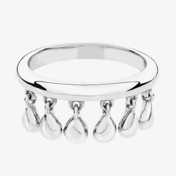 Lucy Quartermaine Sterling Silver Tear Drop Ring TDR1