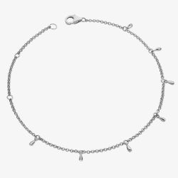 Lucy Quartermaine Silver Multi Drop Anklet DA1