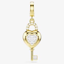 Swarovski Idyllia 18ct Gold Tone Plated Heart Key Charm 5742959