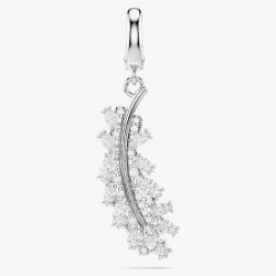 Swarovski Vienna Rhodium Plated Feather Charm 5757739
