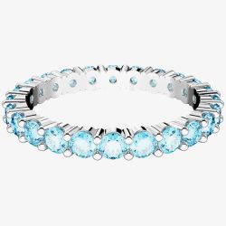 Swarovski Matrix Blue Cubic Zirconia Full Eternity Ring 5658671