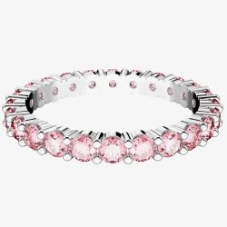 Swarovski Matrix Pink Cubic Zirconia Full Eternity Ring 5658853