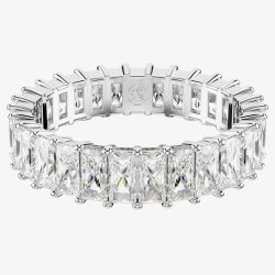 Swarovski Matrix Rhodium Plated Cubic Zirconia Full Eternity Ring 569341