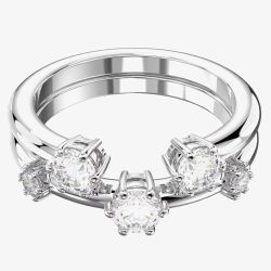 Swarovski Constella Double Set Rhodium Plated Ring 5640960