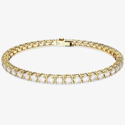 Swarovski Matrix Gold Plated Tennis Bracelet 5657664 M