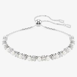 Swarovski Matrix Rhodium Plated Crystal Pearl Bracelet 5689633