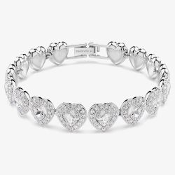 Ariana Grande X Swarovski Capsule White Crystal Heart Bracelet 5720860