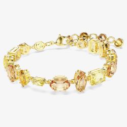 Swarovski Gema Gold Tone Plated Mixed Yellow Crystal Bracelet 5718072