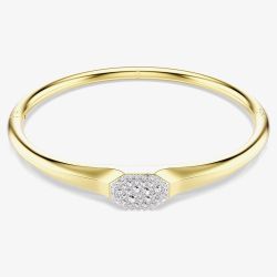 Swarovski Dextera Gold Tone Plated Round Cut Crystal Bangle 572459