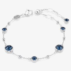 Swarovski Imber Rhodium Plated Blue Crystal Bracelet 5730679