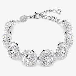Swarovski Una Rhodium Plated White Crystal Bracelet 5735343