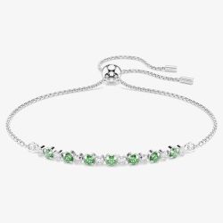 Swarovski Matrix Rhodium Plated Green Bracelet 5758987