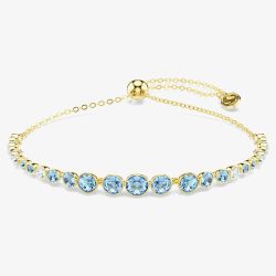 Swarovski Imaber 18ct Yellow Gold Plated Blue Bracelet 5757824