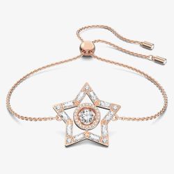 Swarovski Stella Rose Gold Tone Plated Crystal Star Bracelet 5617882