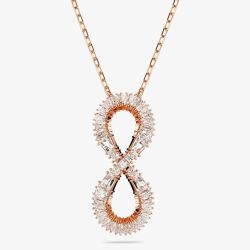 Swarovski Hyperbola Rose Gold Plated Inifinity Pendant Necklace 5677623