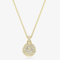 Swarovski Meteora Gold Plated White Crystal Necklace 5683443