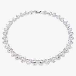 Ariana Grande X Swarovski Capsule White Crystal Heart Necklace 5720857