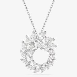 Swarovski Mesmera Rhodium Plated Marquise Cut Circle Pendant 5759837