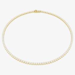 Swarovski Matrix 18ct Yellow Gold Plated Tennis Necklace 5681795