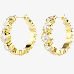 Swarovski Imber Gold Plated Hoop Earrings 5711483