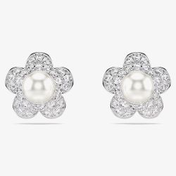 Swarovski Ariana Grande x Swarovski Pearl Flower Stud Earrings 5756098