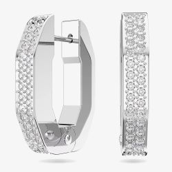 Swarovski Dextera Crystal Octagon Small Hoop Earrings 5618307