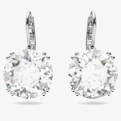 Swarovski Ladies Millenia Clear Round Cut Dropper Earrings 5628351