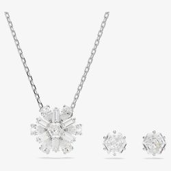 Swarovski Idyllia Snowflake Necklace & Earring Jewellery Set 5691486