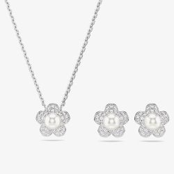 Swarovski Ariana Grande x Swarovski Pearl Flower Jewellery Set 5749180