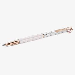 Swarovski Crystalline Rose Gold Tone Plated Pink Heart Pen 5732990