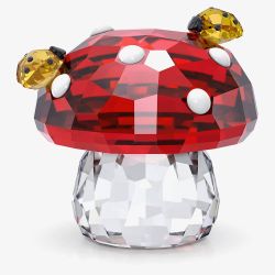Swarovski Idyllia Crystal Mushroom & Ladybugs Figurine 5683436