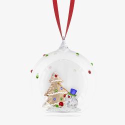 Swarovski Holiday Cheers Tree Snowman Ball Ornament 5701509