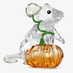 Swarovski Idyllia Mouse and Pumpkin Figurine 5732809