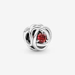 PANDORA Silver July Birthstone Eternity Circle Charm 790065C01