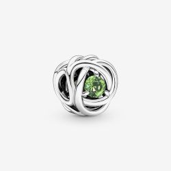 PANDORA Silver August Birthstone Eternity Circle Charm 790065C03