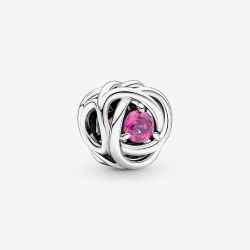 PANDORA Silver October Birthstone Eternity Circle Charm 790065C05